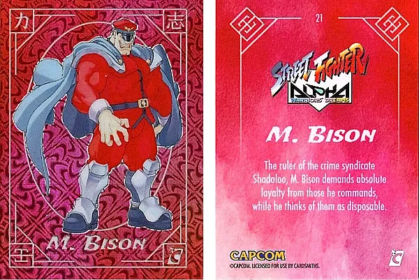 2025 Cardsmiths Street Fighter Alpha - M. Bison - Typhoon Foil #21